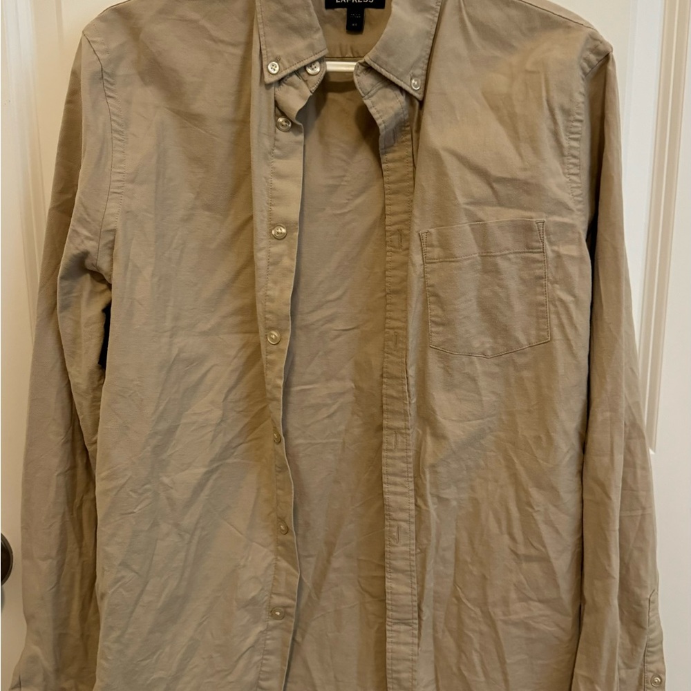 Express Men's Beige Shirt Jacket